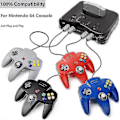 Miniatyrbillede 2 af 5: 2-pak Klassisk Kablet N64 Controller Retro Spil 64-bit Gamepad Joystick Erstatning [Db] 01 1pc