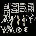 Miniatyrbild 2 av 2: Barnens Mini Leksaksmodell Kit Gående Robotar Barnens Mini Motor Kit Strandbeest Monterings Gåleksak Modell Motor Kit DB
