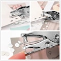 Miniatyrbild 5 av 5: DB 2 st Enkelhålstång För Hantverk Enkelhålstång Hålslagare Enkelt Hål Kraftig Hålslagare Papper Och Kort Presentetikett Hålslagare 3mm/6mm