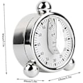 Miniatyrbillede 2 af 5: 60 min optræks timer, ingen batterier nødvendige, 100% mekanisk indstilling 1-60 min db