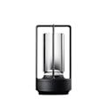 Miniatyrbilde 1 av 3: Krystall lys, tre farger oppladbar LED-lys, egnet for restauranter/soverom/barer/kafeer/campinglys-yujia [DB] Black