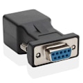 Pikkukuva 4 / 4: 2 kpl 9-nastainen sarjaportti DB9 RS232 uros naaras RJ45 Cat5e/6 Ethernet-adapteriin [DB]