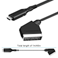 Pikkukuva 4 / 4: Kannettava HDMI-yhteensopiva SCART-muunninsovitin, tukee PAL PAL/for M [DB]