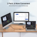 Pikkukuva 2 / 3: USB C - HDMI -sovitin 4K Mac OS:lle, Type-C - HDMI -sovitin [Thunderbolt 3] (2-pakkaus)