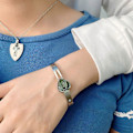 Miniatyrbillede 2 af 5: Lås Armbånd og Nøgle Halskæde Titanium Stål Par Smykker Romantisk Gave [DB] Steel color