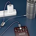Pikkukuva 4 / 5: 1 Split 2 Type C - USB A 3,5 mm Aux-kaapeli Stereo Hifi-ääni autokaiuttimille -JA [DB] Black