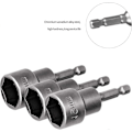 Pikkukuva 4 / 5: 10 kpl Kuusiokantainen magneettihylsy, 6-19mm magneettiset hylsyavaimet kuusiokantainen ohjausmutterin asetin [DB] style2701
