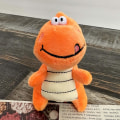 Miniatyrbilde 2 av 3: Mini utstoppede dinosaurer dyr anheng myk behagelig hudvennlig utstoppede dukke for barn gutter jenter gaver Db Orange 2