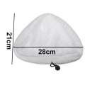 Miniatyrbilde 3 av 5: 6 stk. mikrofiber dampmopp rengjøringsputer erstatning dampmopp kompatibel for H2o X5 H20 vaskbar [DB]