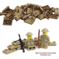 Miniatyrbilde 2 av 5: 100x Sandsekker  Army Soldier Ww2 Tilpassede Byggeklosser Passer Db 100Pcs