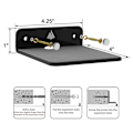Miniatyrbild 3 av 5: 2-pack Väggmonterad Hylla för Högtalare, Akryl Väggmonterad Displayhylla för Bluetooth-högtalare, Webbkamera {db}