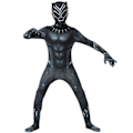 Pikkukuva 2 / 5: Musta Pantteri Lasten Asu Supersankari Asu Cosplay Bodysuit Lapsille Aikuisille db Gray 130cm