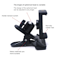 Miniatyrbilde 5 av 5: Justerbar Telefonholder for Trening - Concept 2 Roing, Sykling, Løpebånd og Mer {db} black