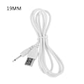 Miniatyrbillede 1 af 5: USB Opladningskabel Snor Universal USB til 2.5 AUX Audio Mono Strømforsyning Oplader 15/16/17/19mm Pin db 19mm
