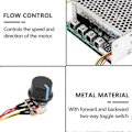 Miniatyrbild 5 av 5: DC 10-55V 100A 3000W Motorvarvtalsregulator Reversibel PWM-kontroll Framåt- och Bakåtregulator-Bra [db] silver
