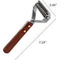 Miniatyrbilde 5 av 5: Coat King Rake 14-bladet Rake for Kjæledyr Underull, Profesjonell Kjæledyr-Avmattingskam db