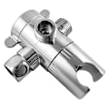 Miniatyrbillede 2 af 5: 3-vejs bruseafleder med håndbruserholder, hane, overhead brusearm, tee-splitter, bom, Ad dB silver