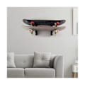 Miniatyrbillede 2 af 5: Skateboard Væghængt Display Stativ med Hængekrog, Akryl Skateboard Stativ Holder til Longboard Skateboard {Db} Black