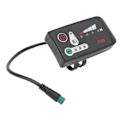 Miniatyrbillede 3 af 4: Elektrisk Cykel LED Strømdisplay Panel Elektrisk Cykel Modifikation Display Meter Med Vandtæt 5p Hanstik Til 22.2mm Styr [db] 24V