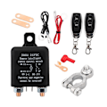 Miniatyrbild 1 av 5: Fjärrströmbrytare för batterifrånkoppling, fjärrströmbrytare för lastbilsbilsbrytare stöldskydd, 24v 200a fjärrströmbrytare  [dB} Black