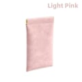 Miniatyrbillede 1 af 2: Blød PU Læder Brille Opbevaringspose Solbrille Etui Bærbar Vandtæt Pose 2 stk db Pink