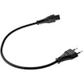 Pikkukuva 2 / 4: Virtalähteen johto EU 2-napainen uros IEC 320 C5 Mickey kannettavalle tietokoneelle 30cm [DB] Black
