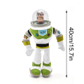 Miniatyrbilde 2 av 4: 40cm Toy Story, Sheriff Woody, Buzz Lightyear plysjleke, stort hodetrekk, Buzz [DB] Buzz without hood