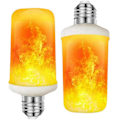 Miniatyrbillede 2 af 5: 2 stk. LED Flamme Lyspære Flamme Lampe 5W E27 Sockel Flimrende Flamme Lyspære Dekorative Atmosfæriske Lamper db