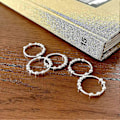 Miniatyrbillede 4 af 5: 925 Sterling Sølv Anti Angst Ring Til Kvinder Mænd Fidget Ringe Mod Angst Angst Ring Med Perler Spinner Ring Til Gave [db] 11