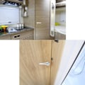 Pikkukuva 3 / 3: RV-oven lukko kylpyhuoneen oven lukko kahvan nuppi lukko WC WC-oven WC yksipisteen oven lukko