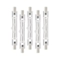 Miniatyrbilde 1 av 5: 5-pakning R7s 118mm 300w 230v, r7s halogen lineær lyspære, dimbar halogenlampe for konstruksjon Wo fra Suguomei [DB]