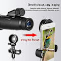 Miniatyrbillede 2 af 5: Universal Mobiltelefon Adapter Beslag Klip Montering Blød Gummi Materiale Til Kikkert Monokular Spotting Scope Teleskop [DB] black