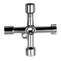 Miniatyrbilde 1 av 5: 4-veis nøkler kryss trekant/kvadrat nøkler rørlegger åpning nøkkel skiftenøkler verktøy [db] TB