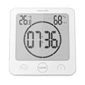 Miniatyrbild 2 av 5: Badrumsklocka, Dusch Timer Alarm Digitala Klockor, badrum Vattentät Kökstimer Klockor Med Termometer Hygrometer För Dusch Matlagning M [DB] White