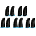 Miniatyrbillede 1 af 5: 5 Par Gaming Handsker Kulfiber Anti-slip Gamer Fingerbeskyttelse Til Mobilspil [db]