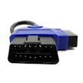 Pikkukuva 4 / 5: OBD2-jatkokaapeli 16-nastainen OBDII OBD2 OBD-jatkokaapeli 16-nastainen naaras-urosliitin auton diagnostiikkaan [DB] As shown