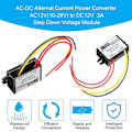 Miniatyrbilde 3 av 5: AC-DC Strømkonverter AC 12V (10-28V) til DC 12V Step Down Konvertermodul Spenningsregulator AC DB