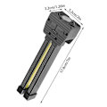 Pikkukuva 4 / 5: Magneettinen kuntosalilamppu LED-työvalo magneettijalustalla retkeilyyn [DB] Black