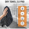 Miniatyrbild 2 av 5: 3-pack Shiny Bath XXL torkhanddukar, snabbtorkande handdukar 40x60cm, duschkabinsduk för att ta bort vatten i duschen och badrummet [db]