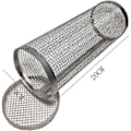 Miniatyrbild 1 av 5: Rostfritt Stål Automatisk Vändande Grill för Utomhus med 10 Grillpinnar Justerbar Bredd Grillspett Rullverktyg [DB] 20CM