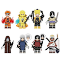 Miniatyrbillede 1 af 5: 8 stk. Anime Naruto Mini Actionfigur Legetøj, Byggeklodser Legetøjssæt Til Festartikler, Fans Gi Db Shaped C