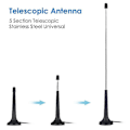 Miniatyrbilde 2 av 5: DAB Radio Antenne HiFi System Innendørs 3M FM Radioantenne for Tuner Stereo Hjem [DB]