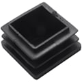 Miniatyrbillede 5 af 5: DB 100 stk. Plastik Firkantrørsindsatser Endepropper 20 mm x 20 mm Sort black