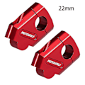 Miniatyrbillede 2 af 5: 28mm 22mm Styrholder Klemme Motorcykel Styr Forhøjer Montering Til Honda- Holdbar db Red A