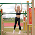 Miniatyrbillede 5 af 5: 2 stk. gymnastikgreb håndledsbånd sæt til børn, gymnastik håndgreb gymnastik til børns træning og motion [DB] Black