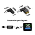 Miniatyrbilde 3 av 4: 4,5x0,6 mm 65W DC-inngang til USB-C / Type-C PD-strømadapter [DB]