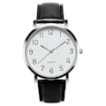 Miniatyrbild 1 av 3: Unisex Business Fashion Läder Kvarts Armbandsur [DB] Silver