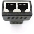 Pikkukuva 2 / 4: Ethernet 1 - 2 Jakaja-adapteri, Verkkojako-adapteri, LAN-jakaja 2 Naaras - 2 Naarasporttia CAT 5/CAT 6 Ethernet-jatkopistorasia Co db