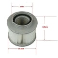 Miniatyrbilde 1 av 4: 2-pakning Spa-filtererstatning Filterpatron Mspa-erstatningsfilter  [dB}