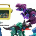 Pikkukuva 4 / 5: 4 kpl Pura dinosauruslelut Sähköinen ruuvaus dinosaurusyhdistelmä Diy Kokoonpano Rakennus Poikale juguetes db Type 2